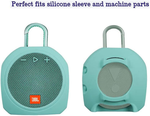 Hermitshell Silicone Carrying Case Replacement for JBL Clip 3 Portable Waterproof Wireless Bluetooth Speaker (Teal)