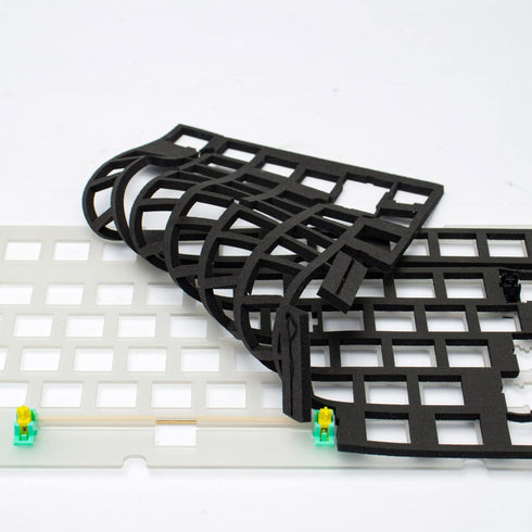 mintcaps 2 Pieces Set of Keyboard Sound Dampening Foam Silencer Pad for 68 Layout Mechanical Keyboard Switches