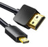 Micro USB to HDMI Converter, 4K 1080P HDMI Extender Cable 1.5M/5ft Adapter, Copy and Expand Videos to HDTV Monitor.