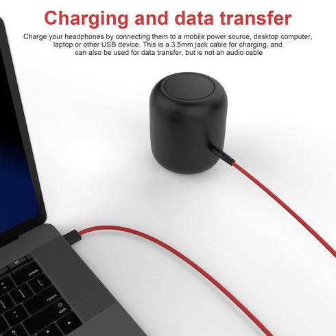 USB to 3.5mm Charging Cable Compatible with Beats by Dre, Studio, Solo Wireless Headphones, 3.3ft