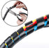33FT XHF 5/16" Spiral Cable Wrap, 8mm Cord Organizer Sleeve for Computer Electrical Wires