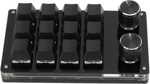 12 Key Mini Keyboard, One Handed Mechanical Gaming Keyboard, Multifunctional Shortcut Programmable Macro Keyboard