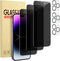 Cutebe 3 Pack Privacy Screen Protector for iPhone 14 Pro Max+3 Pack