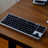 114 Keys PBT Doubleshot WOB Keycaps Cherry Profile Black Keycap Set for 61/64/87 Cherry MX Switches Mechanical Keyboard