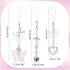 Mabor 3Pcs Y2K Pink Cell Phone Charms Cute Butterfly Heart Bow Shape Cellphone Case Charm Strap Aesthetic Accessories