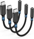 Highwings USB Type C to 3.5mm Headphone Jack Adapter (3-Pack) for iPhone 15 Pro Max, Samsung Galaxy S23, iPad Pro -