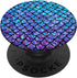 Purple Blue Mermaid Scales PopSockets, Swappable Grip for Phones & Tablets, Adhesive PopGrip