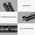 koolehaoda 180mm Quick Release Plate Rail Nodal Slide Dual Dovetail Plate with Bubble Level