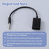 Exircy 2-Pack 3.5mm 2.0 MP3 AUX to USB Adapter, Black Male Audio Jack to USB Female Converter Cable Only for Car AUX