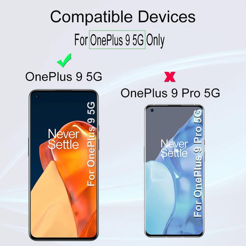 Ibywind Screen Protector for OnePlus 9 5G, with 2Pcs Tempered Glass, Camera Lens Protector, Easy to Install