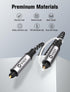 15 PS4 VIOY Optical Audio Cable FT, Long Digital Fiber Optic Audio Cable, Braided S/PDIF Adat Optical Cord