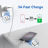 6FT USB C Charging Cable, 3-Pack Braided USB A to USB C Fast Charging Cord for Apple iPhone 15 Pro/Max, New iPad