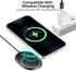 TOZO W10 Magnets Wireless Charger Compatible for iPhone 14/14 Plus/14 Pro/14 Pro Max/13/Mini/Pro Max/12/Mini/ro Max Aviation Aluminum Computer Numerical Control Technology Fast Charging Black
