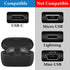 Geekria USB Earbuds Short Charger Cable 2 Pack Compatible with Jabra Elite 10Gen2/10/8 Active/85t/7 Pro