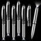 5 Pieces Multi-Function Stylus Pen for Touchscreen Devices, 3 in 1 with LED Flashlight, Ballpoint, Invisible Ink (Black)