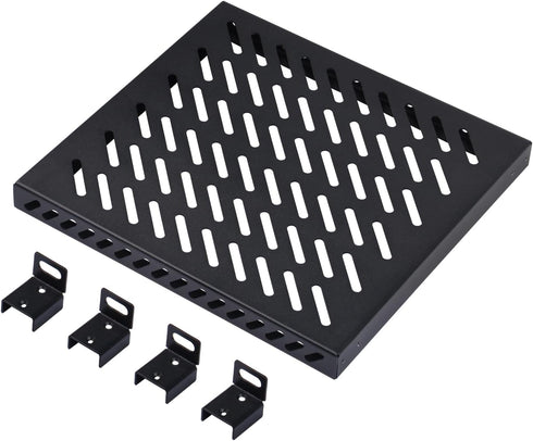 GeeekPi 10 inch 0.5U High Duty Vented Rack Shelf for DeskPi RackMate T1/T0