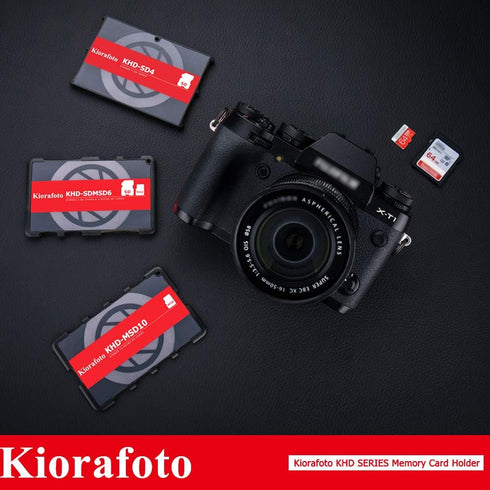 Kiorafoto KHD-MSD10 Portable Slim Credit Card Size Memory Card Case, 10 Slots for TF MSD Microsd Cards