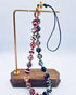 Generic 26 Hand-Woven Agate Bead Lanyard, Natural Agate Beads with Auspicious Carved Patterns, Multi-Use Lanyard