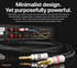 Nakamichi Excel Series 24k Gold Plated Banana Plug with 10ft 12AWG Speaker Cable Wire, Heavy Duty Braided