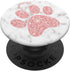 PopSockets Swappable PopGrip - Cute Paw With Pink Background for Dog and Cat Lover
