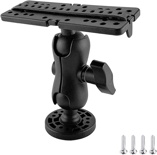 CALIDAKA Fish Finder Mount Base, 360 Degree Rotation Fish Finder Holder for Marine Electronics