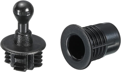 MECCANIXITY Speaker Grill Guides, Plastic Black Ball Socket Type Dia 11mm for Speaker Parts Accessories (Pack of 8)