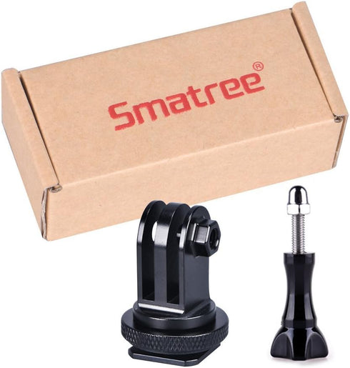 Smatree Full Aluminum Tripod Screw to DSLR Camera Flash Cold Shoe Mount Adapter Compatible for GoPro Camera