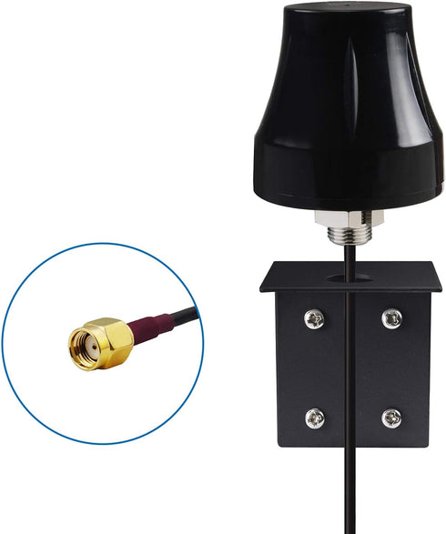 eifagur 2.4GHz 5GHz 5.8GHz 5dBi Waterproof Dual Band WiFi Mini Omni-Directional Wall Mount Outdoor RP-SMA Male Antenna