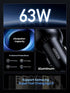 UGREEN 63W USB C Car Charger Adapter, PPS 45W Super Fast Charging for iPhone 15/14/13/12, Galaxy S24/S23/S22