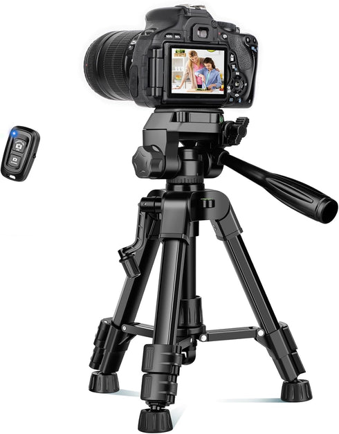 JOILCAN Mini Tripod for Camera, 25-inch Aluminum Tabletop Tripod with Remote and Holder for DSLR, Projectors