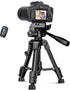 JOILCAN Mini Tripod for Camera, 25-inch Aluminum Tabletop Tripod with Remote and Holder for DSLR, Projectors