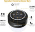 Bluetooth Waterproof Shower Speaker, Portable Wireless Speaker with Suction Cup, Small Speaker with Colorful Lights,
