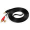 Jxiwfvl 3.5 mm to 2RCA Audio Cable, Gold-Plated Plug Stereo Jack to RCA