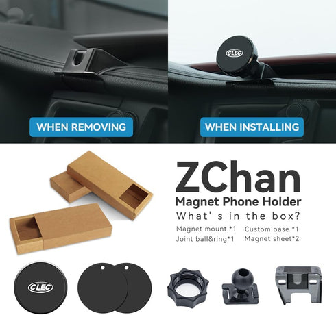 Car Phone Holder for Toyota Highlander 2014-2019, Strong Magnetic Vent Mount, 360° Adjustable Stand for All Smartphones