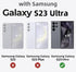 Samsung Galaxy S23 Ultra 5G Case, Heavy Duty Aluminum Metal Gorilla Glass Waterproof Shockproof Protector Cover with