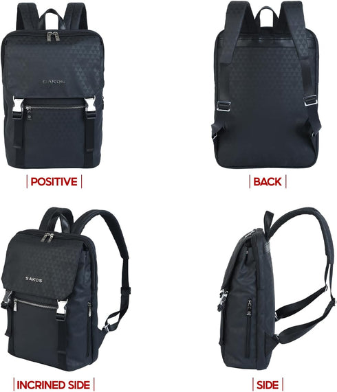 14 Inch Backpack SAKOS TRENDY Book Bags For Women, Laptop For Women, Business Professionals, Personal Item TSA