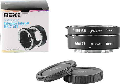 MEKE MK-Z-AF1 Full Frame Macro Metal AF Auto Focus Extension Tube Adapter Kit for Nikon Z Series Cameras