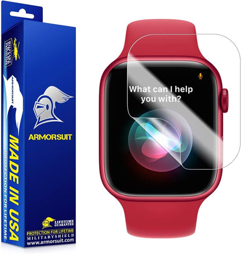 ArmorSuit 8 Pack Screen Protector for Apple Watch 7 41mm, MilitaryShield HD Clear Film - Made in USA