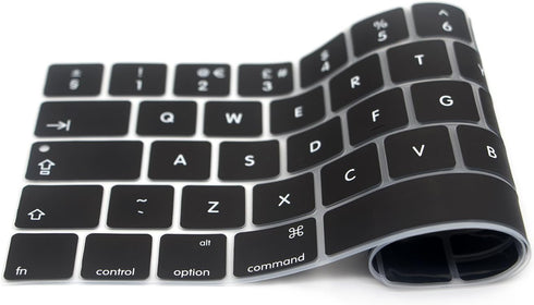 Silicone Keyboard Cover for MacBook Pro 13 15 inch 2019 2018 2017 2016 with Touch Bar, European Version, Model: A2159