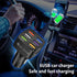 Fast Charging 6 Ports Car Phone Charger Adapter, QC3.0/3.1A Type Smart Shunt USB Charger for iPhone 14 13 12, S22 S21
