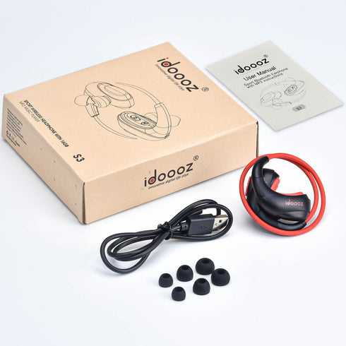 idoooz Mp3 16GB Mp3 Wireless Bluetooth Player Included Memory, Player with Bluetooth Headphones,in-Ear Headphones