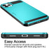 Vofolen Case for iPhone 11 Pro Max Wallet with Credit Card Holder Slot, Dual Layer Hybrid Armor Sky Blue