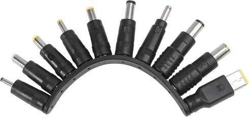 Universal 10Pcs DC 5.5x2.1mm Connectors Plug Kit Laptop Notebook Input DC Plug Set DC Power Adapter Connector Female Adapter Base