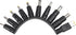 Universal 10Pcs DC 5.5x2.1mm Connectors Plug Kit Laptop Notebook Input DC Plug Set DC Power Adapter Connector Female Adapter Base