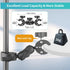 Super Clamp Double Camera Clamp, Double Mount Clamp Bracket Magic Arm with Ball Head for Light Stand, Photography