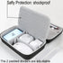 Hard Electronic Organizer Travel Case, Electronics Accessories Organizer Pouch Bag, Double Layer Shockproof Box for