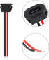 5PCS Type-C Female 2Pin USB Connector, Waterproof Fast Charging Jack Charging Port USB-C Plug Socket