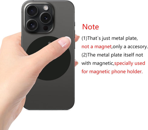 GDMINLO Plate4Pack 2 2 Mount Metal for Magnetic Car Mount Phone Holder with Full Adhesive for Phone Magnet, Rectangle