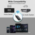 USB Bluetooth Receiver, Bluetooth 5.0 Wireless Audio Adapter, 3.5mm Aux Adapter, Handsfree Car Kit Music Receiver for