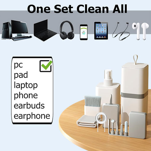 Portable Multifunctional Phone Cleaning Kit, Laptop Cleaning Kit, Electronic Cleaning Tool with Large Capacity Sprayer
